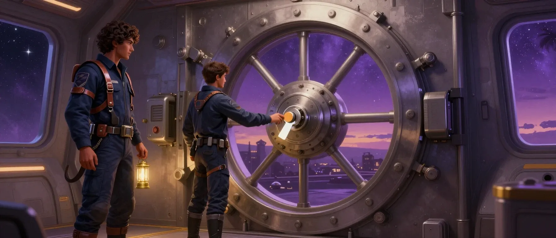 A key and secure vault door representing Luckyme Casino login access