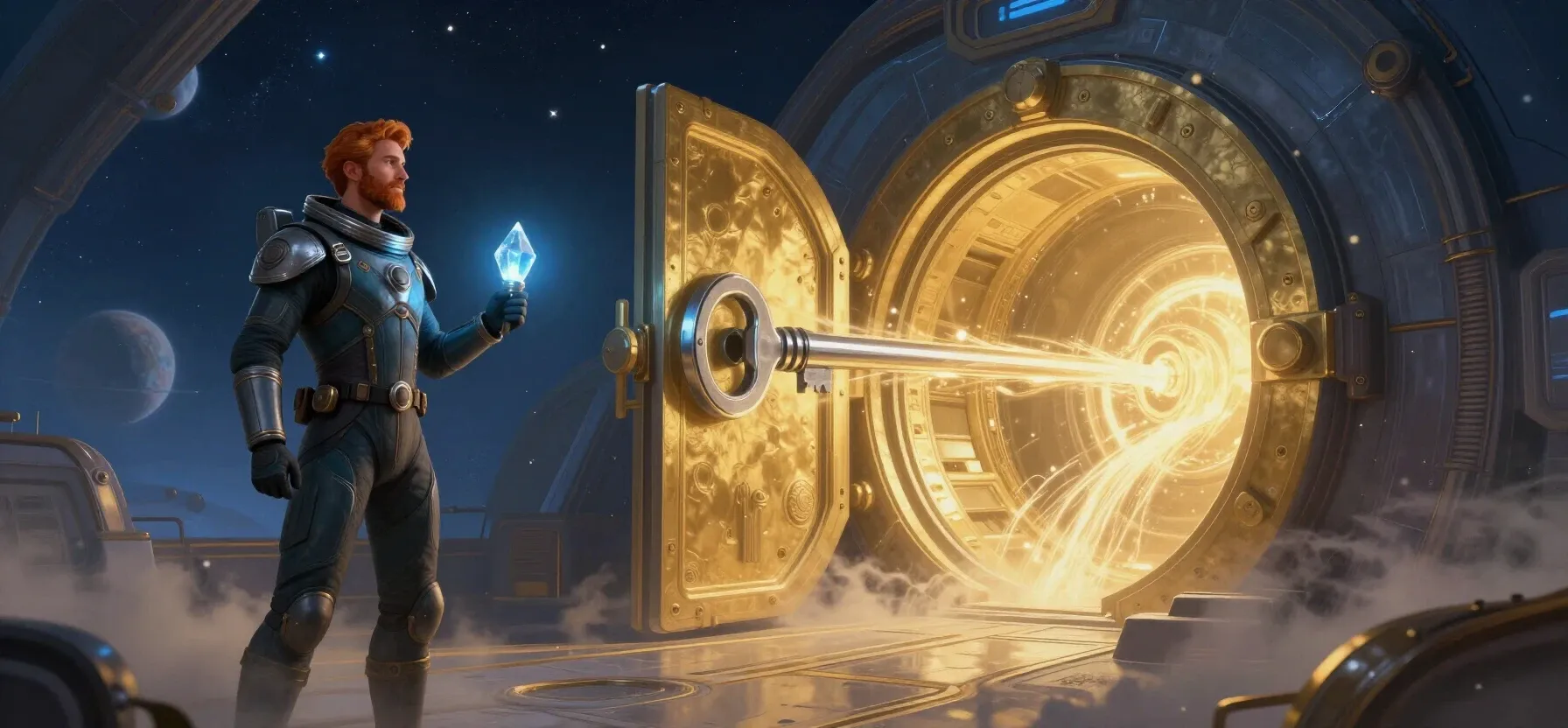 Luckyme Casino free spins and a glowing vault suggesting completed play