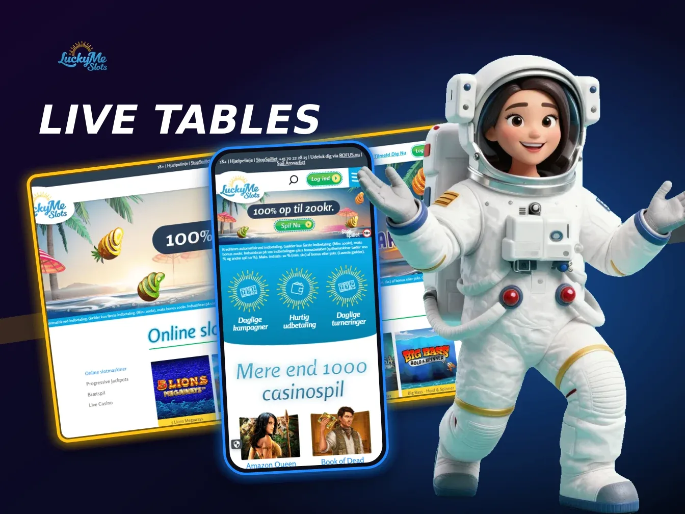 Desktop live casino lobby with roulette, blackjack and baccarat choices