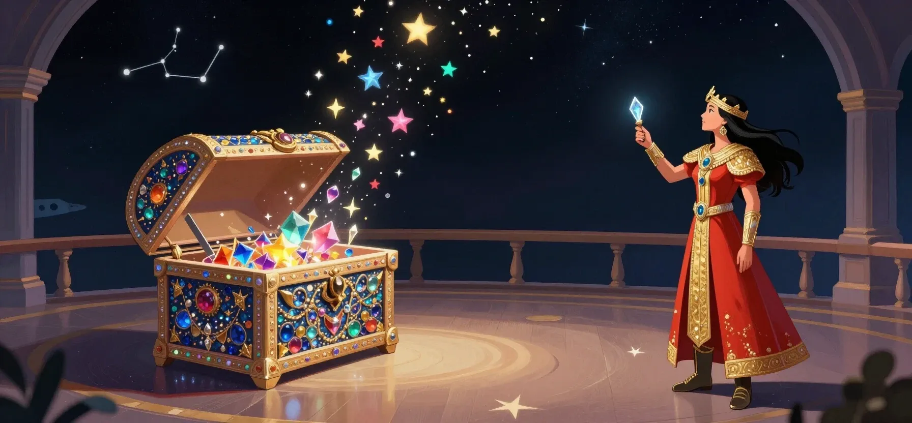 Luckyme Casino welcome bonus with a treasure chest, coins and free spins
